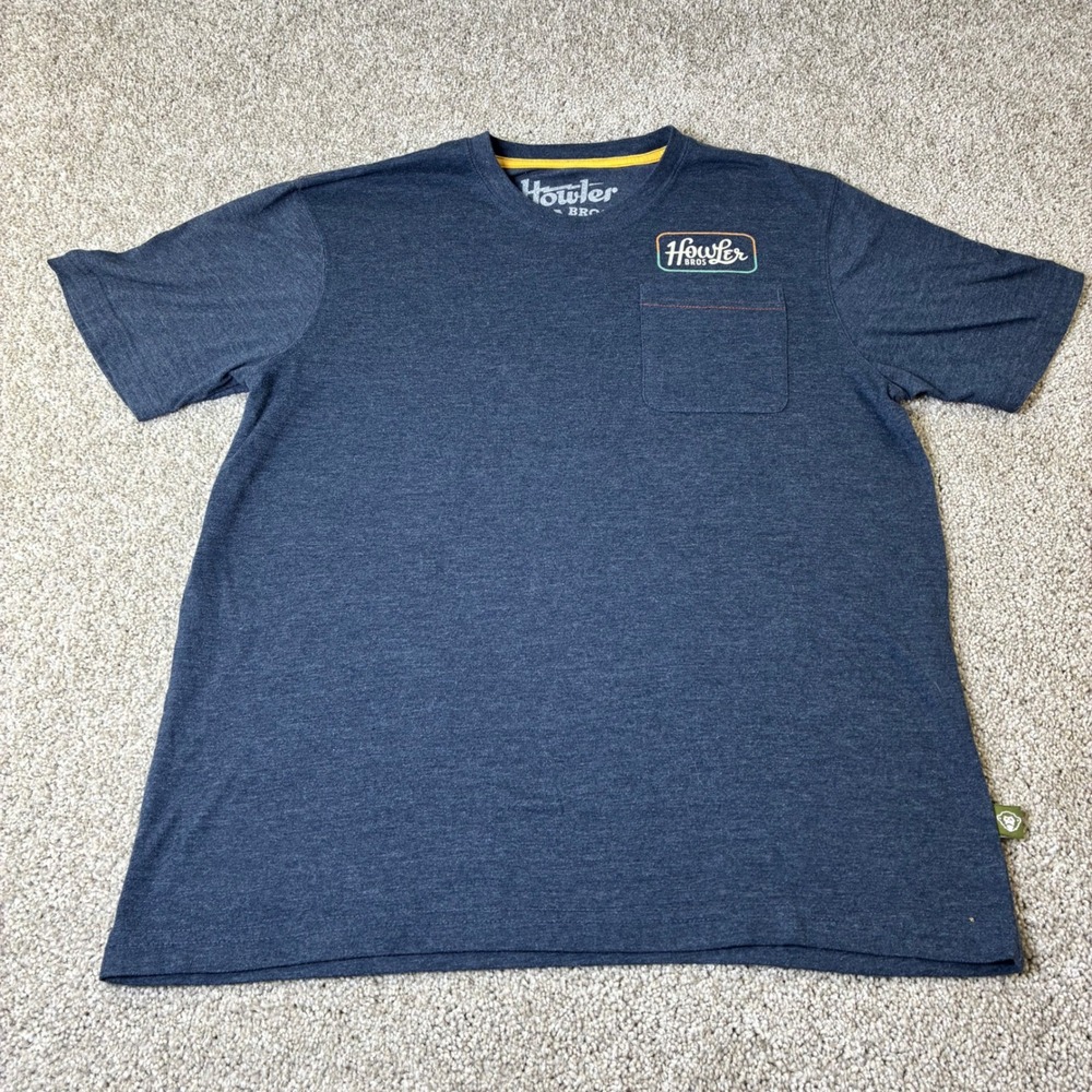 Howler Bros Graphic T-Shirt Pocket‎ Tee Heed The Call Austin Texas Mens M